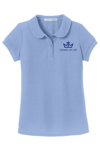 COL Girl's SS Pique Polo