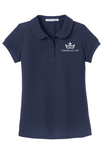 COL Girl's SS Pique Polo