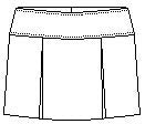 1106H - Girl's Khaki Hipster Skort - Half Size - 50% Off - Last Call!