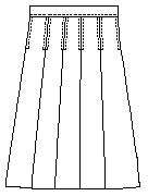 1943H - WA/HCA Girl's Plaid Skirt - Half Size