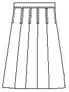 1943H - CCA Girl's Plaid Skirt - Half Size