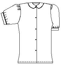 9361-LCCS Girl's SS Puffed Blouse - 50% OFF - Final Sale!