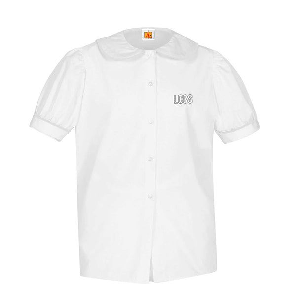 9361-LCCS Girl's SS Puffed Blouse - 50% OFF - Final Sale!
