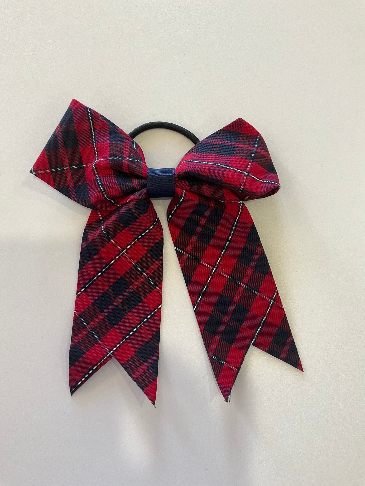 FCS Plaid Bow Ponytail