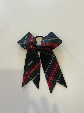 CTCS Plaid Bow Ponytail
