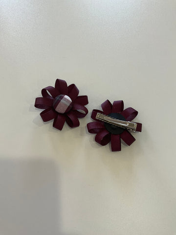 WA/HCA Button Pigtail Bow Set