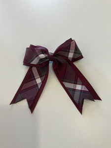 WA/HCA Plaid Bow with Tails