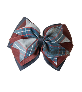 CCS Plaid Large 3-Layer Bow