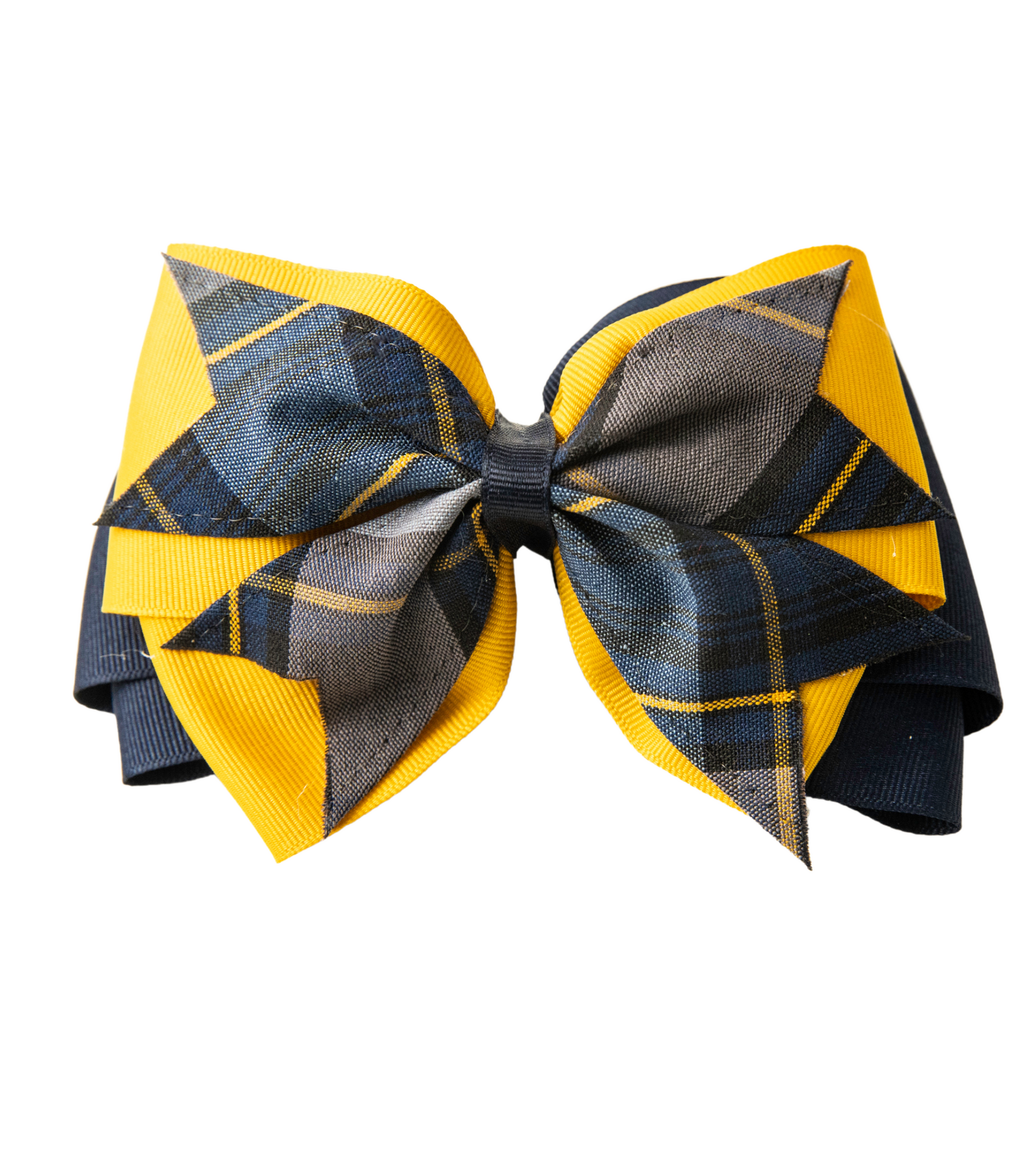 TPA Plaid Large 3-Layer Bow