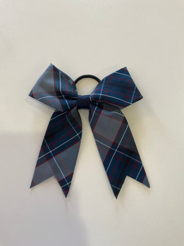 CCS Plaid Bow Ponytail