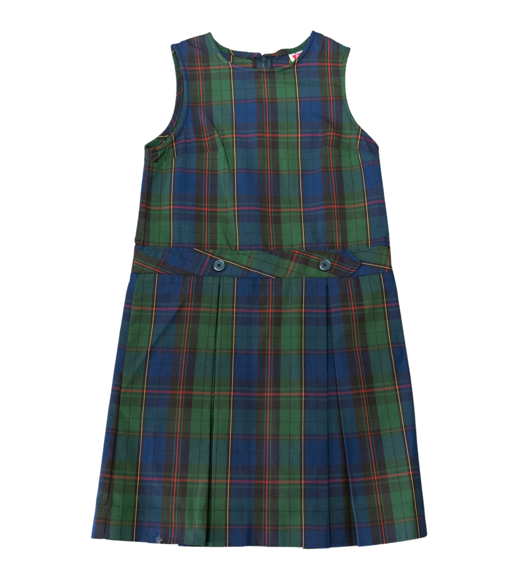 1194-IA Girl's Plaid Jumper