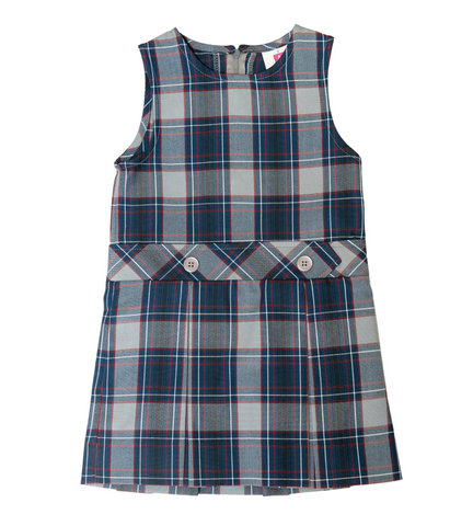 1194-CCS Girl's Plaid Jumper