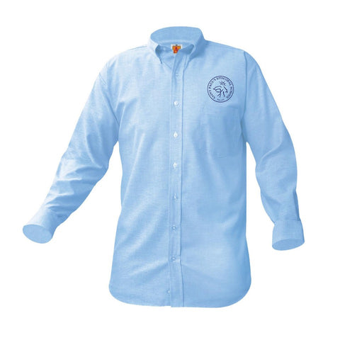 8137-SPES Youth LS Blue Oxford Shirt