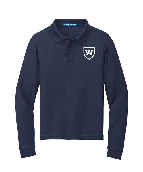 WA Adult LS Pique Polo