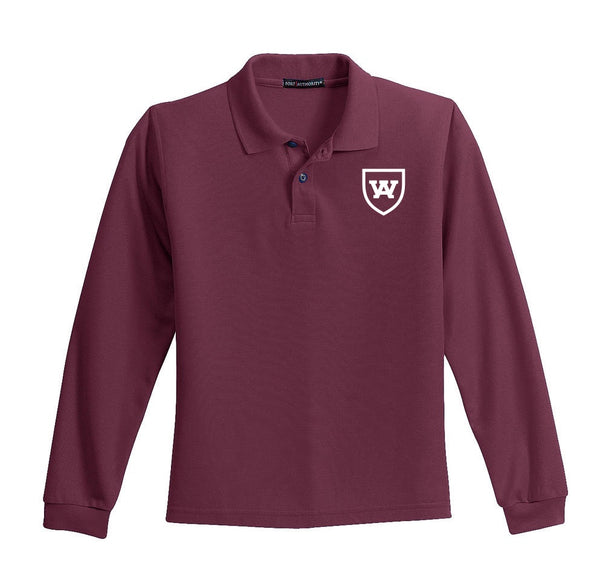 WA Adult LS Pique Polo