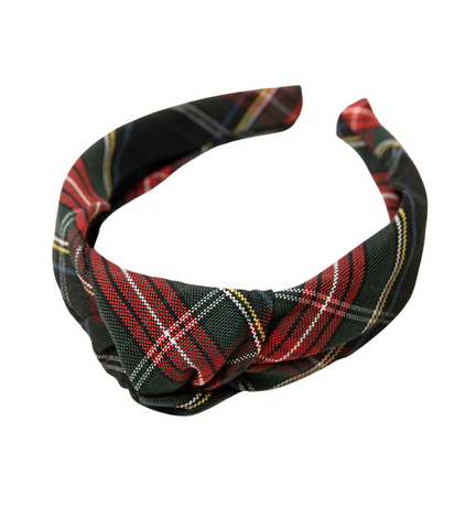 CTCS Knotted Plaid Headband