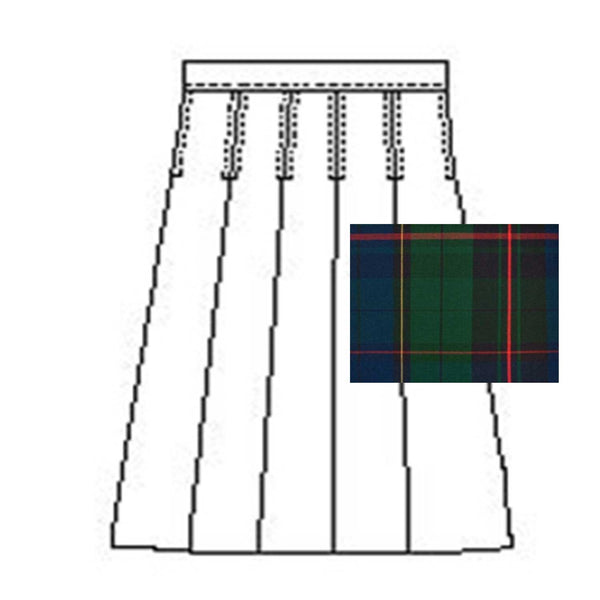 1943-IA Girl's Pleated Plaid Skirt