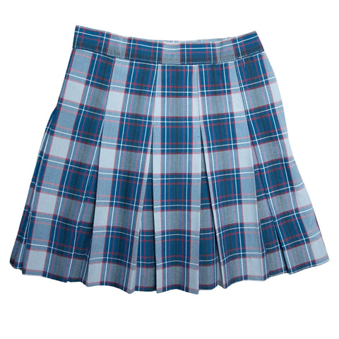 1943-CCS Girl's Pleated Plaid Skirt - Half-Size