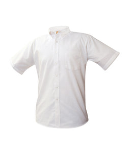 8135-Men's SS Oxford Shirt - White