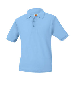 WA Lt Blue Youth Dri-fit & Pique Polo - SS & LS