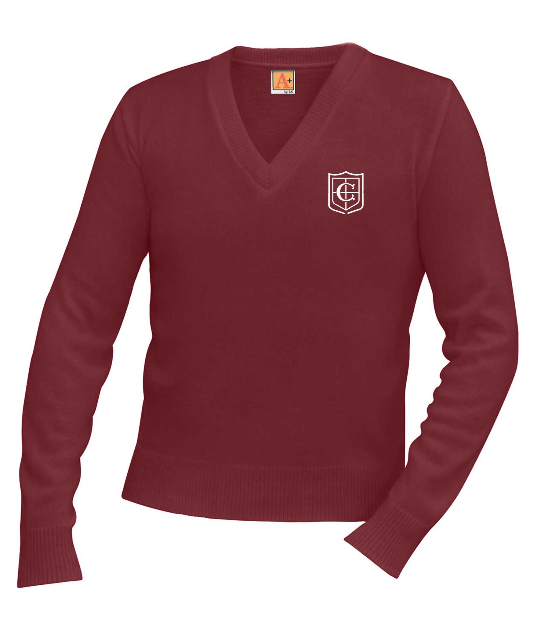 6500-CCS Adult V-Neck Sweater