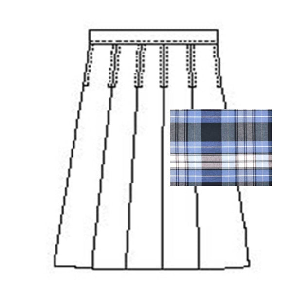 1943-COL/SPES Girl's Pleated Plaid Skirt - Half Size