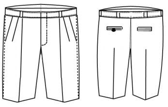 7124-Boy's Slim Flannel Dress Shorts