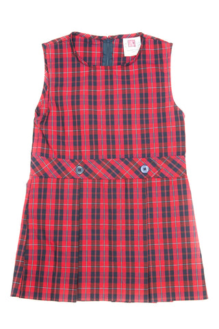 1194-FCS Girl's Plaid Jumper