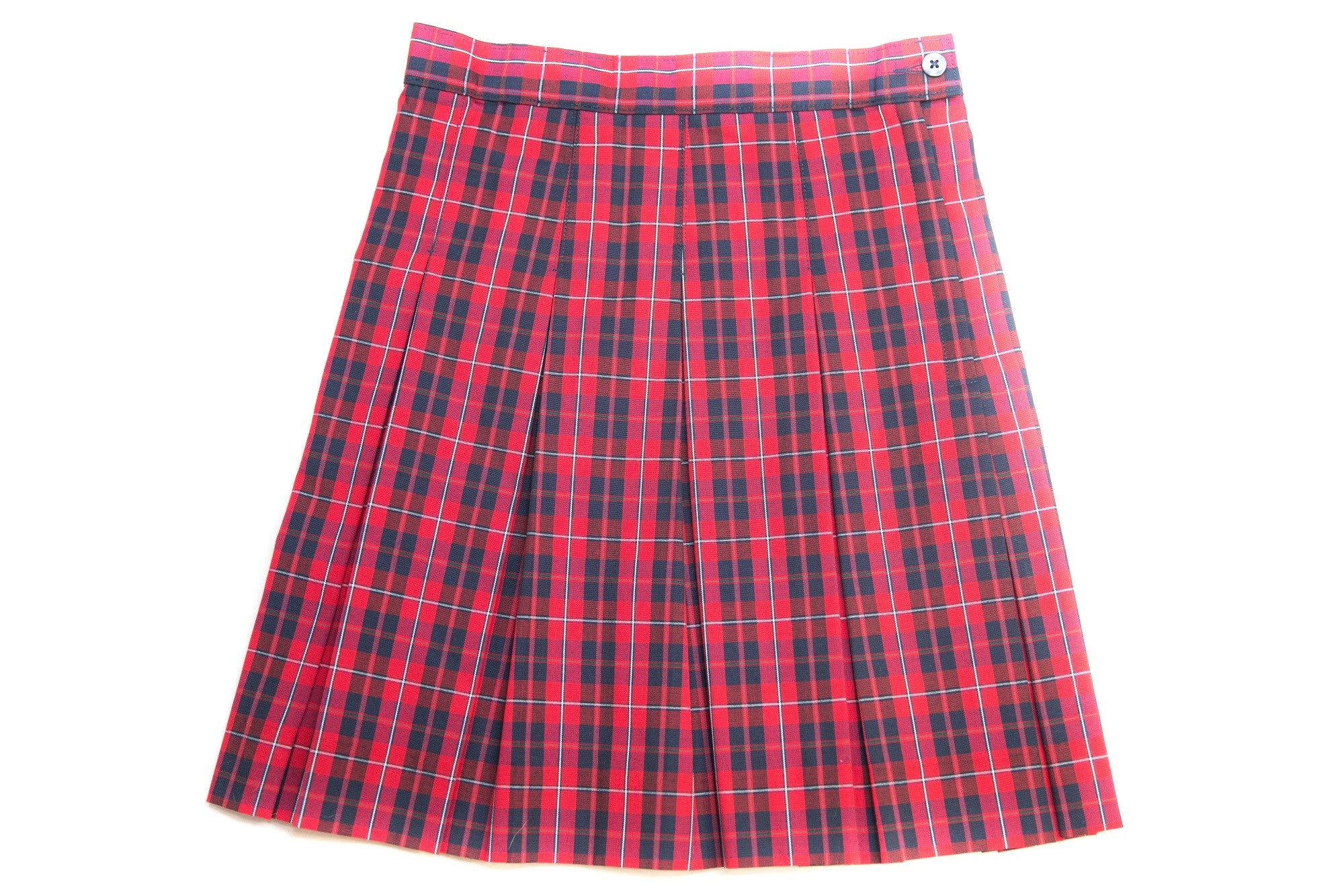 Navy/Red Plaid Pleated Skirt – Highlands Uniforms