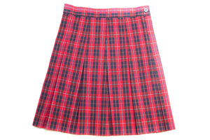 1943-FCS Junior's Pleated Plaid Skirt