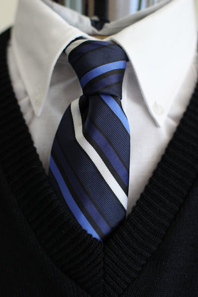 CCA Boy's Pre-tied Striped Tie