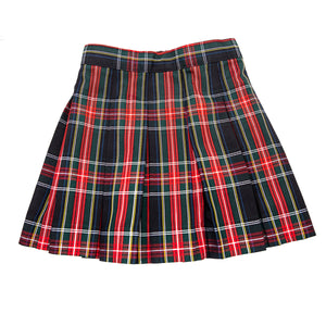 1943-CTCS Girl's Pleated Plaid Skirt - Half Size-Discontinued-Limited Sizes