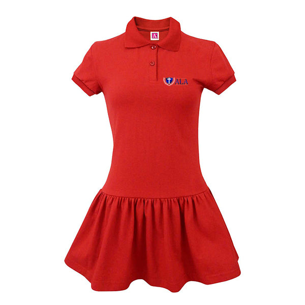 9729-ALA Girl's Polo Dress Ivy School Uniforms 9729-ALA Girl's Polo Dress Ivy School Uniforms
