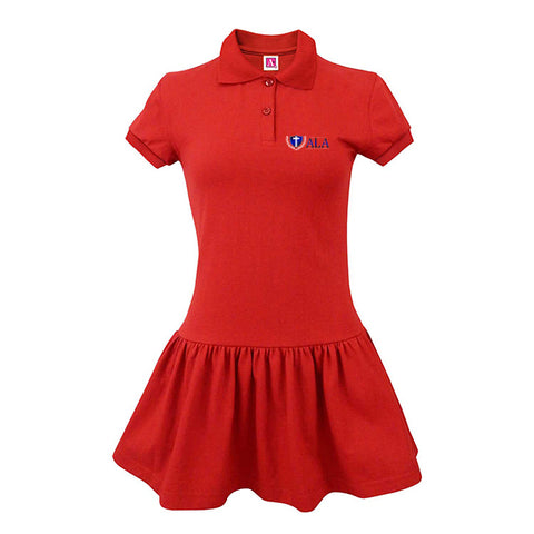 9729-ALA Girl's Polo Dress