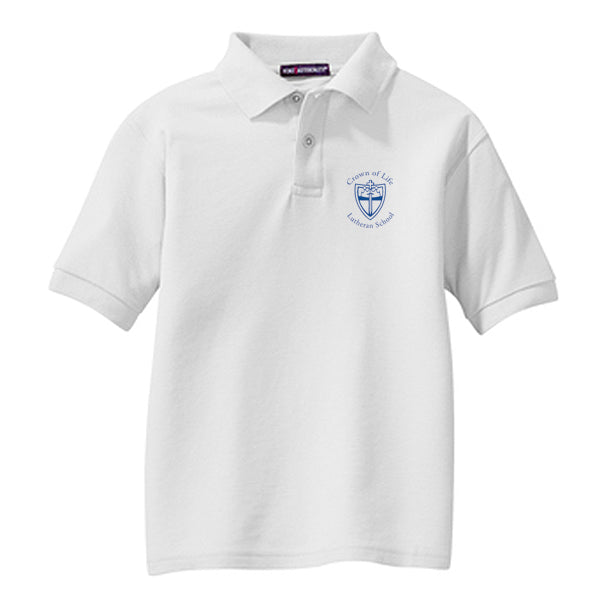COL Youth SS Pique Polo-Discounted 25%