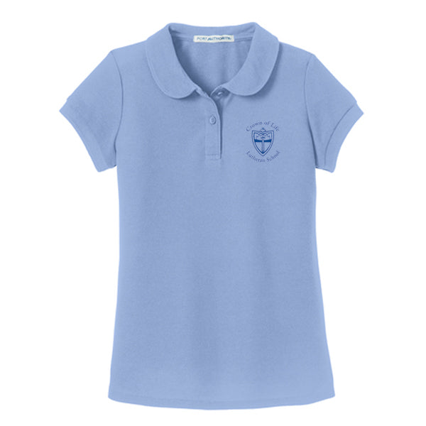 COL Girl's SS Pique Polo-50% OFF