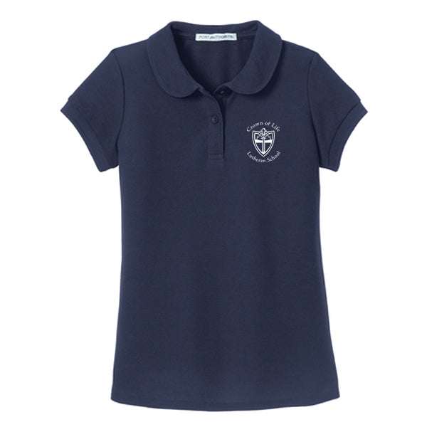 COL Girl's SS Pique Polo-50% OFF