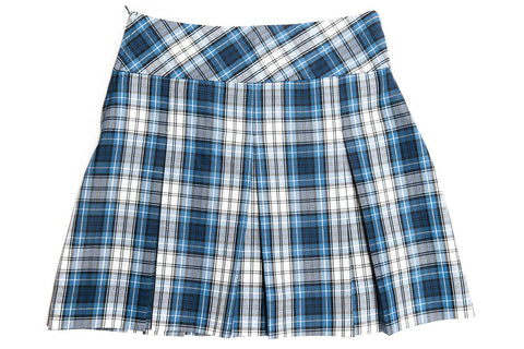 1339-CCA Junior's Wide Band Plaid Skirt