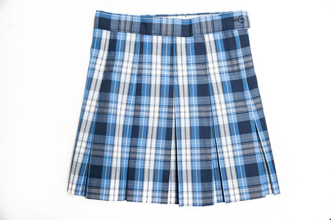 1943-COL/SPES Girl's Pleated Plaid Skirt - Half Size