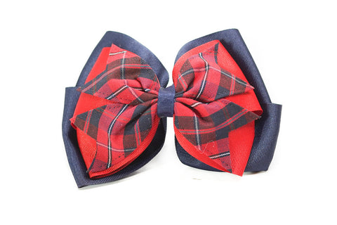FCS Plaid Large 3-Layer Bow