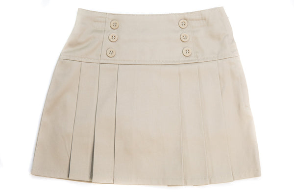 U604-Girls 6-Button Skort