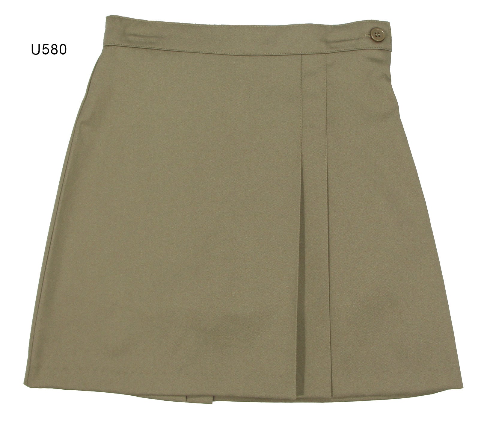 U580-Girl's Double-Pleat Twill Skort