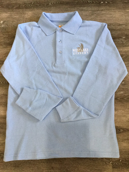 WA Lt Blue Youth Dri-fit & Pique Polo - SS & LS