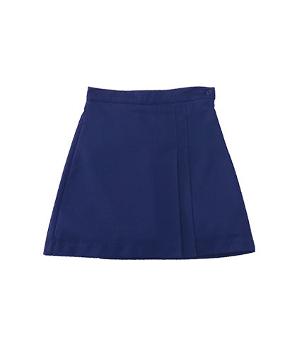 U580-Girl's Navy Double-Pleat Skort
