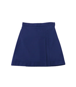 U580-Girl's Navy Double-Pleat Skort